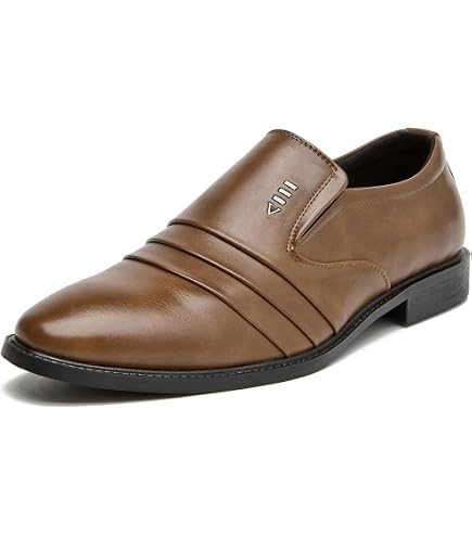Amazon.com | Men's Fashion Square Toe Classic Business Dress Shoes